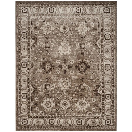 Flowers First 9 x 12 ft. Vintage Hamadan Power Loomed Area Rug, Taupe - Large Rectangle FL1892400